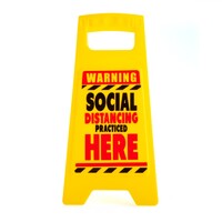 Social Distancing - Desk Warning Sign  