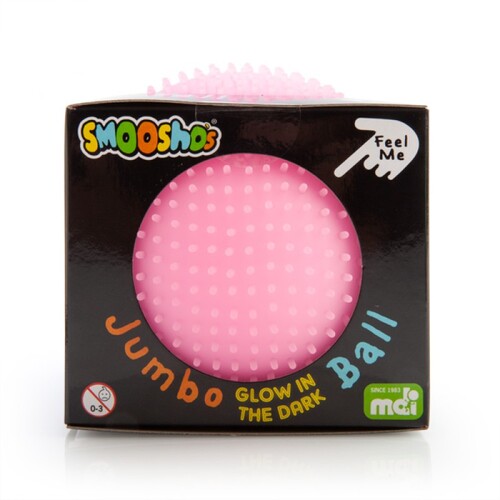Jumbo Smooshos Spiky Glow-in-the-Dark Ball - Pink